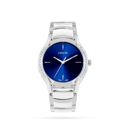 Cryste watch  silver and blue