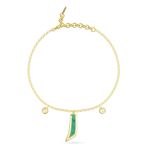 Bracelet Amber Louzan jewellery - Green pearl