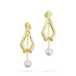 Earring Pearly rose Louzan jewellery