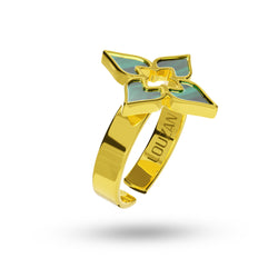 Ring Tulip Twilight Louzan jewellery - Green