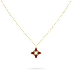 Necklace Tulip Twilight Louzan jewellery - maroon