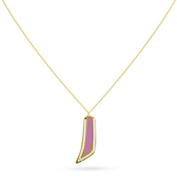Necklace Amber Louzan Jewelry- Pink Pearl