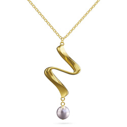 Necklace Timeless Gold Pearl Louzan Jewelry