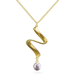 Necklace Timeless Gold Pearl Louzan jewellery