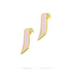 Earring Amber Louzan jewellery -Pink Pearl
