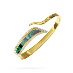 Bangle Amber Louzan jewellery  - Green Pearl