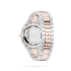 Timeless watch rose gold -silver and burgundy