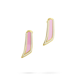 Earring Amber Louzan jewellery -Pink Pearl