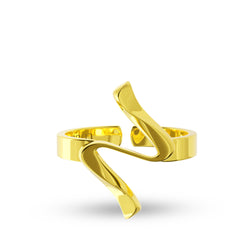 Ring Timeless Gold Pearl Louzan Jewelry