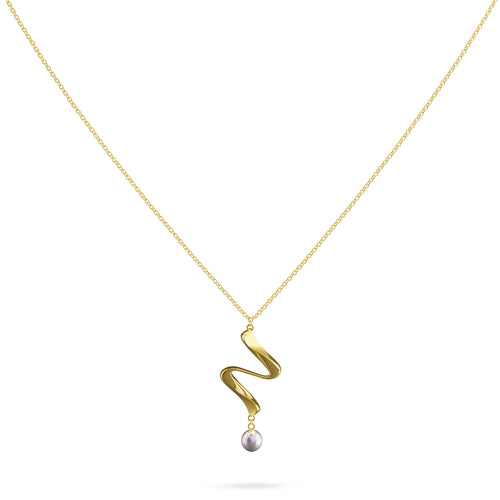 Necklace Timeless Gold Pearl Louzan jewellery