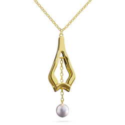 Necklace Pearly rose Louzan jewellery