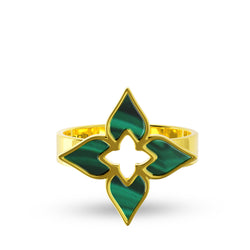 Ring Tulip Twilight Louzan jewellery - Green
