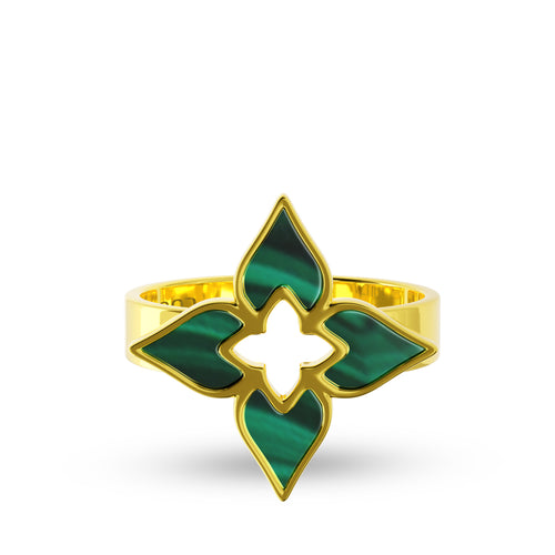 Ring Tulip Twilight Louzan jewellery - Green