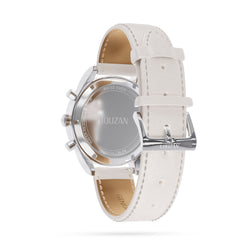 Legacy watch white leather and white mop