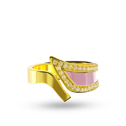 Ring Amber Louzan Jewelry- Pink Pearl