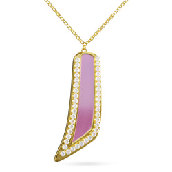Necklace Amber Louzan jewellery- Pink Pearl