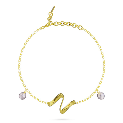 Bracelet Timeless Gold Pearl Louzan jewellery