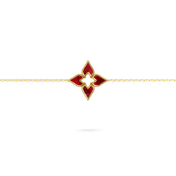 Bracelet Tulip Twilight Louzan jewellery - Maroon