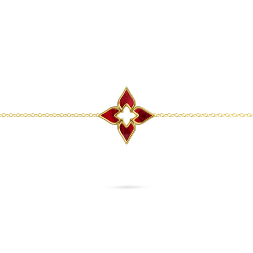 Bracelet Tulip Twilight Louzan jewellery - Maroon