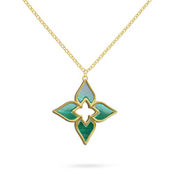 Necklace Tulip Twilight Louzan jewellery - Green
