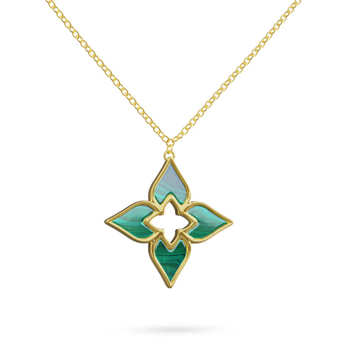 Necklace Tulip Twilight Louzan jewellery - Green