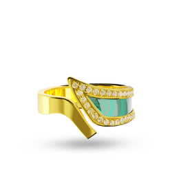 Ring Amber Louzan Jewelry-Green Pearl