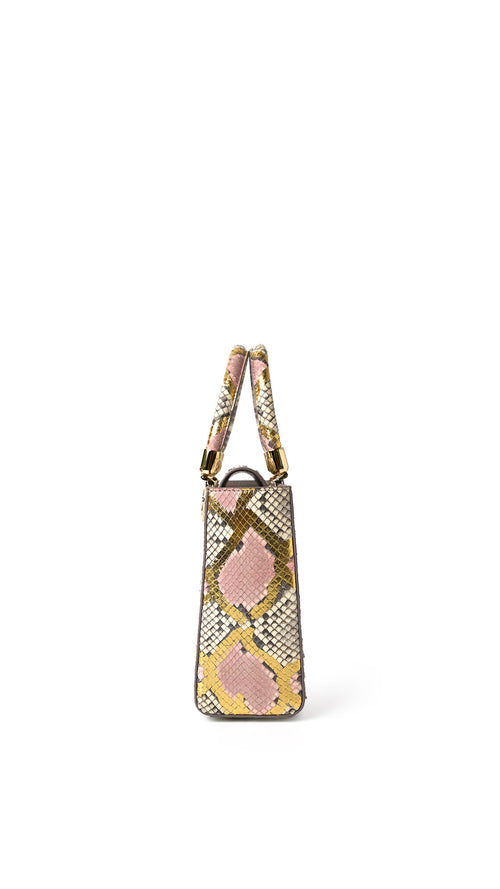 Joy Bag python gold pink