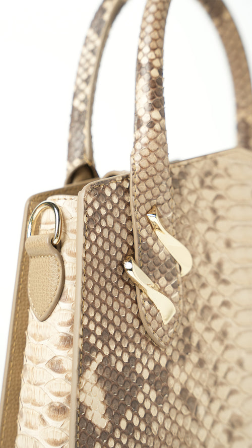 Dream Bag python Beige